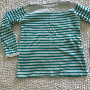 BONTON girls striped shirt 6Y